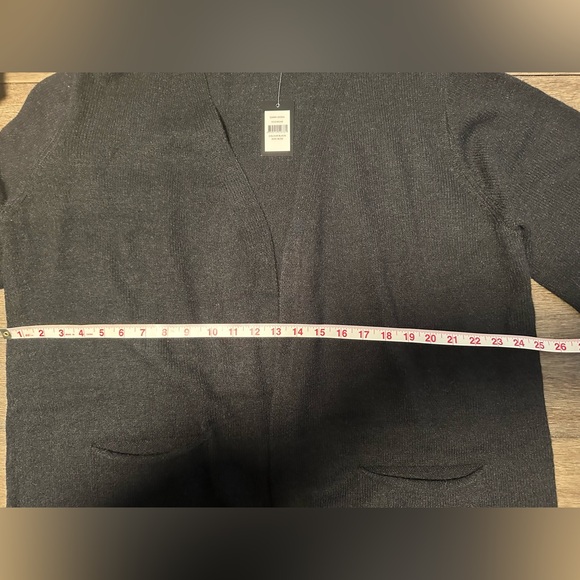 NWT AVENUE BLACK 2 FRONT POCKETS SOFT LONG CARDIGAN SIZE 18/20 - Picture 5 of 8